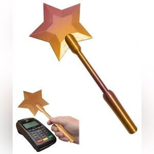 WAND CARD SEPTER GOLD. SUPER CUTE, WORKS GREAT FOR DRIVE THRU’s, GAS STATIONS